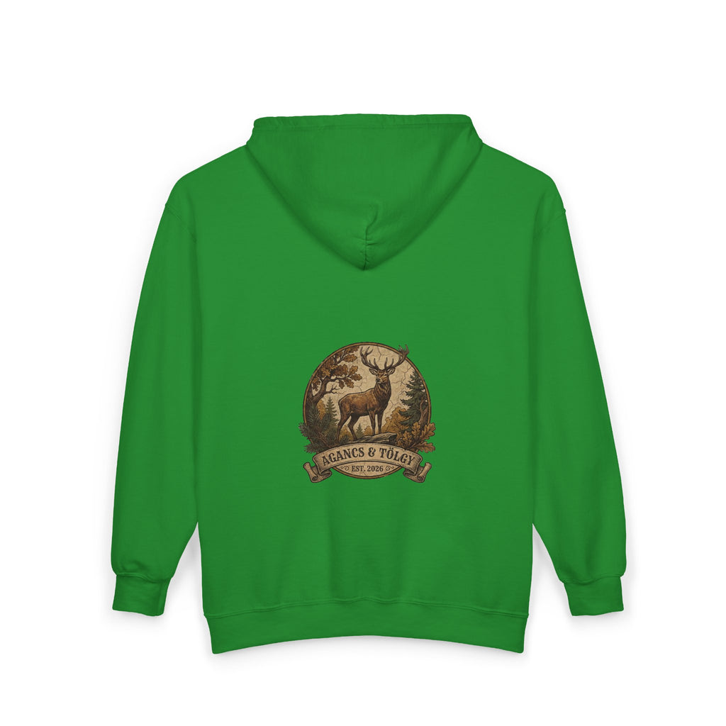 "Az Őszi Erdő" – Prémium Cipzáras Vadász Pulóver (Zipped Hoodie)