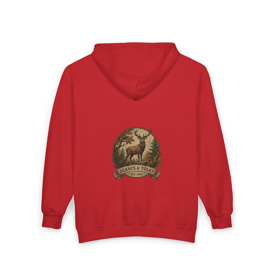 "Az Őszi Erdő" – Prémium Cipzáras Vadász Pulóver (Zipped Hoodie)