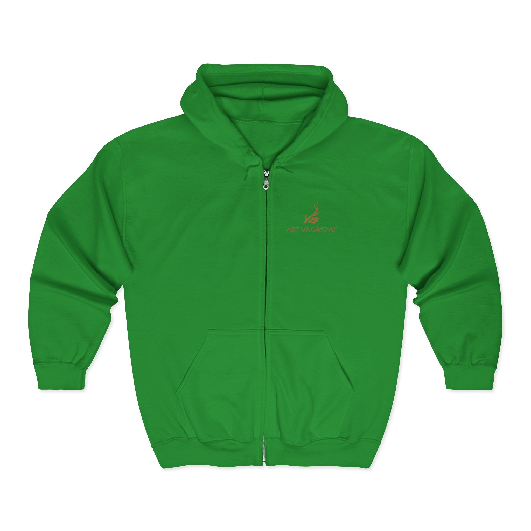 "Az Őszi Erdő" – Prémium Cipzáras Vadász Pulóver (Zipped Hoodie)