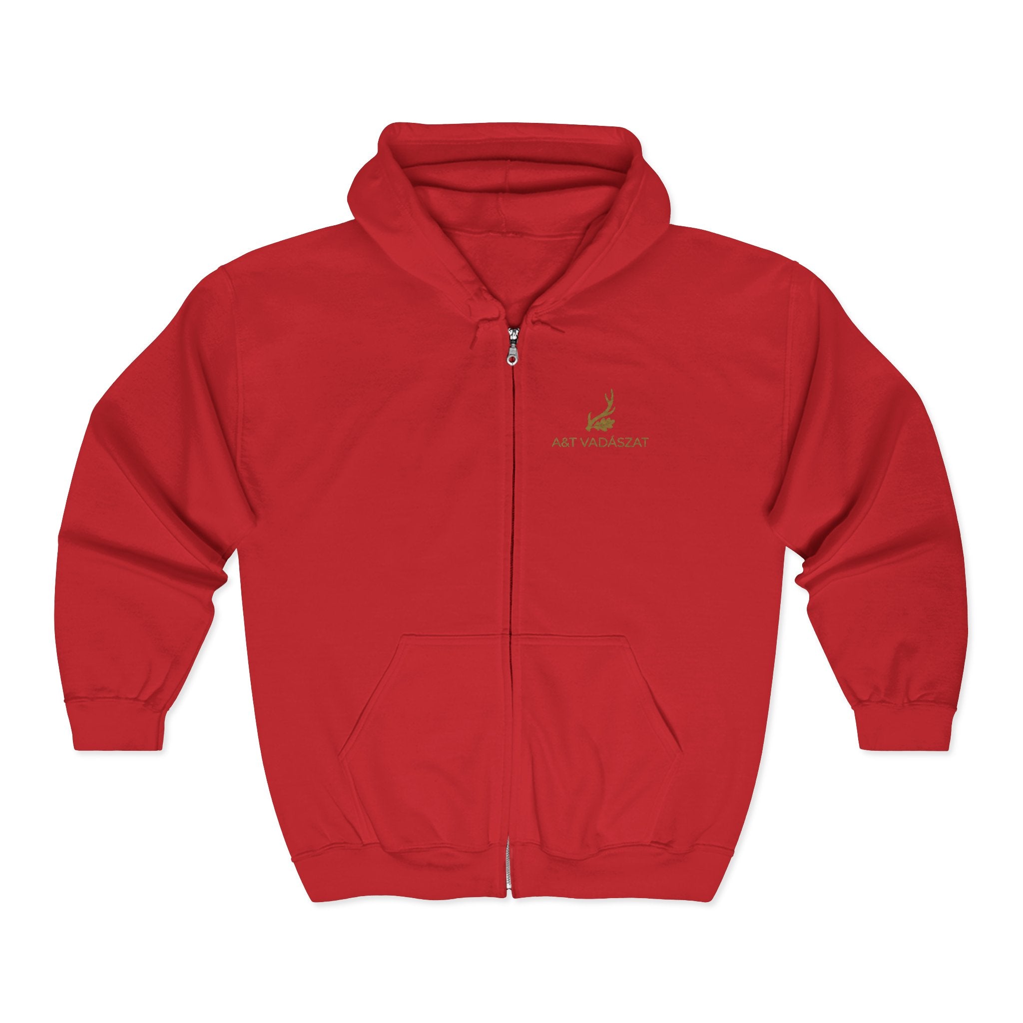 "Az Őszi Erdő" – Prémium Cipzáras Vadász Pulóver (Zipped Hoodie)