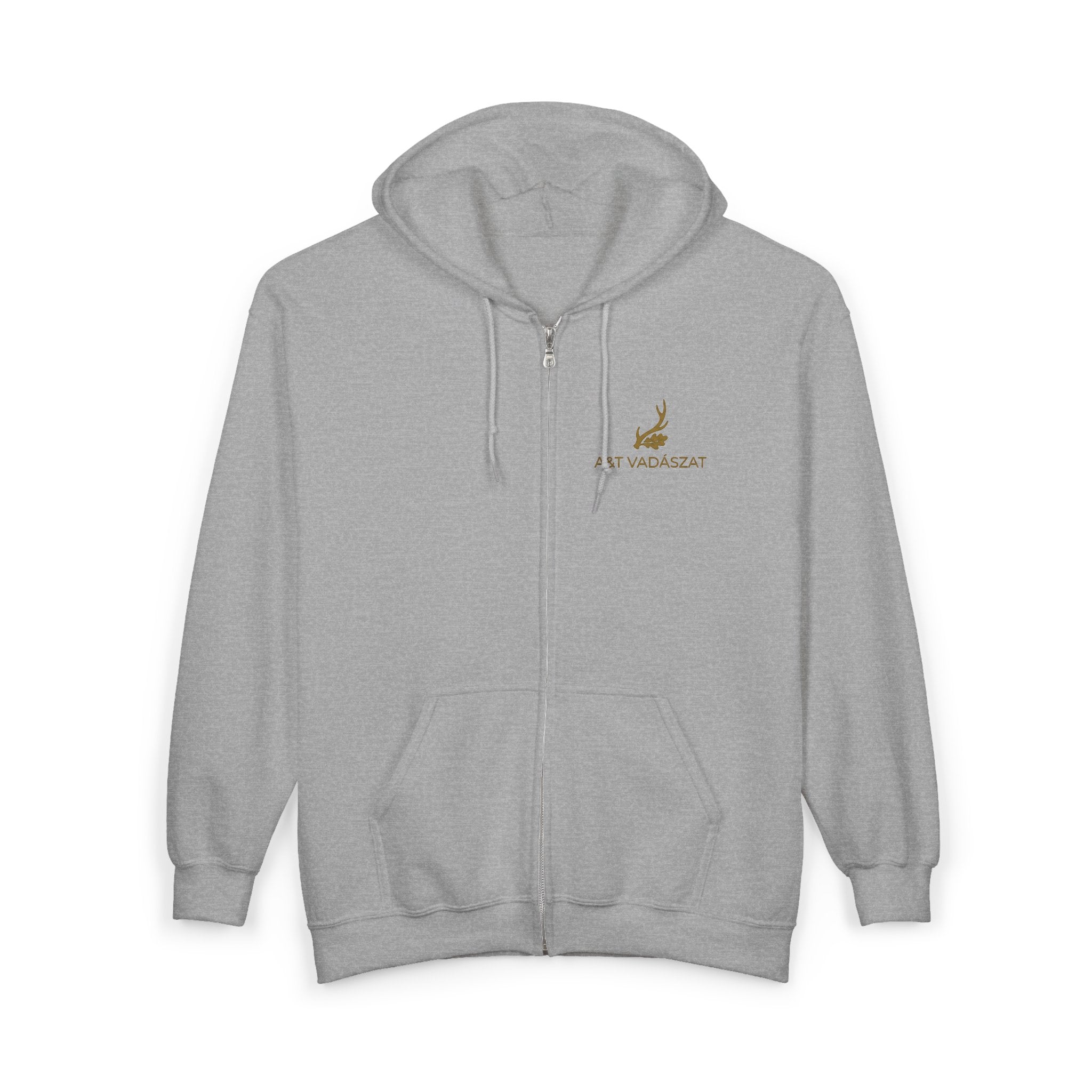"Az Őszi Erdő" – Prémium Cipzáras Vadász Pulóver (Zipped Hoodie)