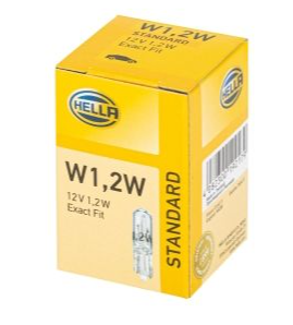 HELLA W1,2W üvegfejü halogén izzó